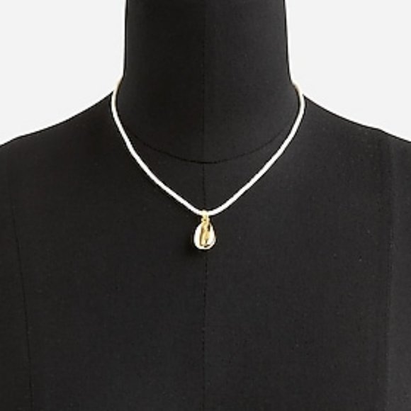 J. Crew NWT Seashell Charm Necklace - Picture 2 of 10